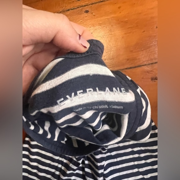 Everlane Small Womens striped v-neck tank dress knee length - Picture 4 of 5